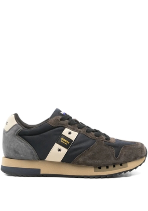 Blauer stripe-detail panelled sneakers - Blue