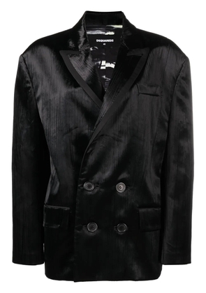 DSQUARED2 Stripe 80s double-breasted blazer - Black