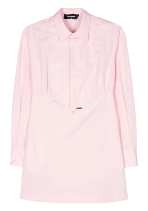 DSQUARED2 bib-collar cotton dress - Pink