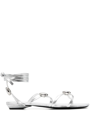 Bruno Frisoni square-toe strappy sandals - Silver