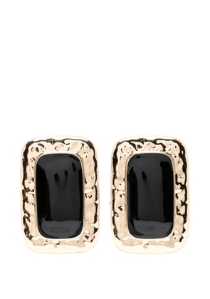 Self-Portrait rectangular-shape earrings - Gold