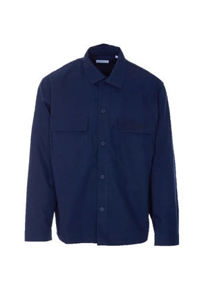 Family First logo-embroidered chest-pocket jacket - Blue