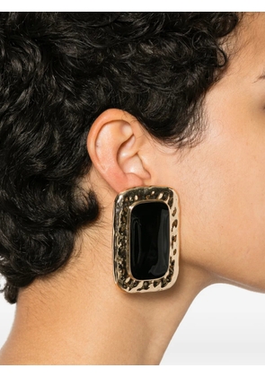 Self-Portrait rectangular-shape earrings - Gold