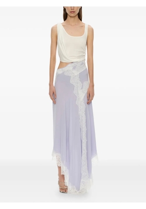 Christopher Esber Verve twisted lace asymmetric dress - Purple