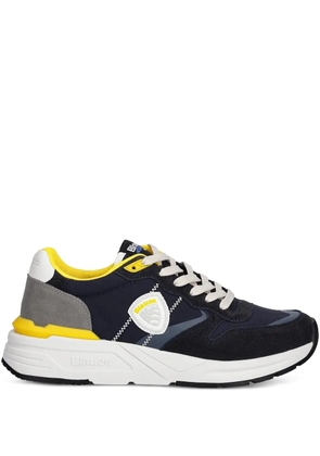 Blauer Ray panelled lace-up sneakers - Blue
