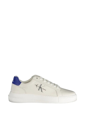 Calvin Klein logo-print platform sneakers - Neutrals