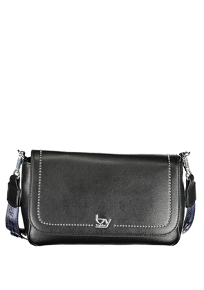 byblos stud-embellished leather shoulder bag - Black