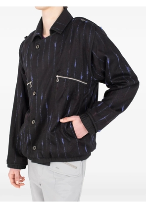 Kiko Kostadinov Komlo vertical-stripe jacket - Black