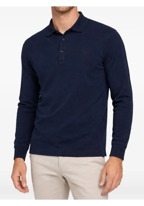 Canadiens long-sleeve logo-embroidered polo shirt - Blue