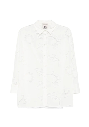 Semicouture floral-embroidered shirt - White