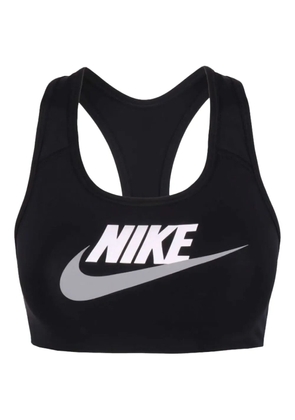 Nike Dri-FIT Swoosh medium-support 'Black/White' sports bra