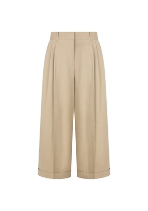 The Row pleated twill trousers - Neutrals