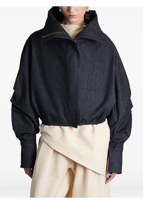 BATAKOVIC Belgrade funnel-neck denim jacket - Blue