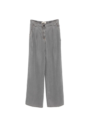 Semicouture Debora elasticated-waist trousers - Grey