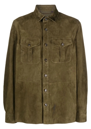 Ralph Lauren Purple Label suede shirt jacket - Green