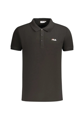 Fila logo-detail polo shirt - Black