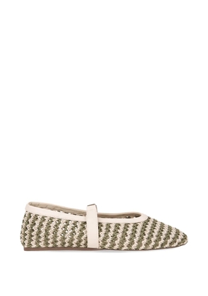 GCDS woven ballet flats - Neutrals