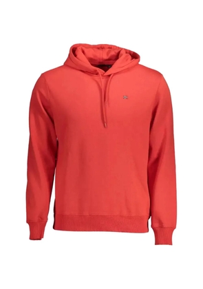 Napapijri Bering logo-patch hoodie - Red