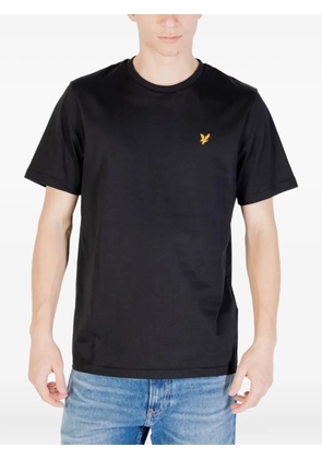 Lyle & Scott embroidered-logo cotton T-shirt - Black