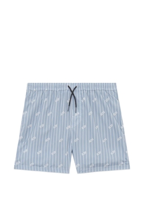 GCDS pinstripe swim shorts - Blue