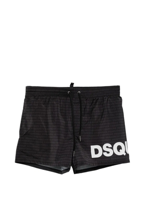 DSQUARED2 logo-print swim shorts - Black