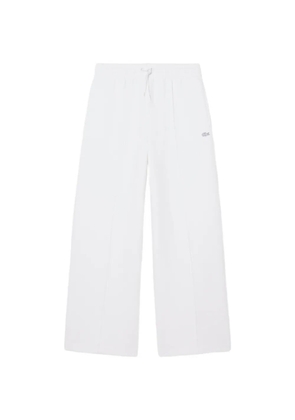 Lacoste logo-detail drawstring track pants - White