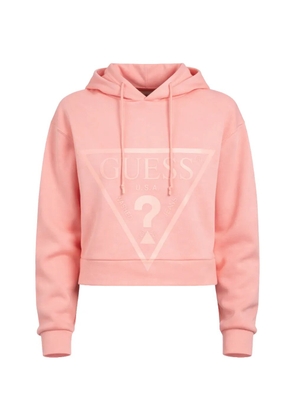 GUESS USA logo-print hoodie - Pink
