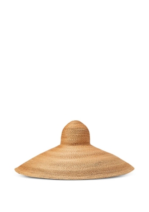 Ralph Lauren Collection large straw sun hat - Neutrals