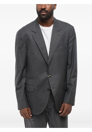 Brunello Cucinelli flap-pocket single-breasted blazer - Grey