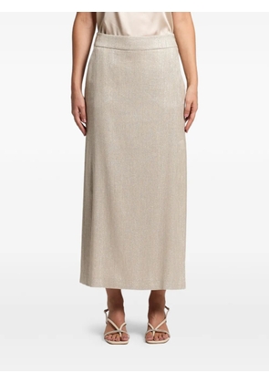 Peserico side-slit midi skirt - Neutrals