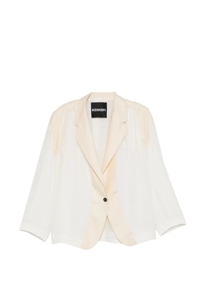 Frenken notched-lapel blazer - Neutrals