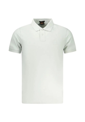 BOSS logo-patch polo shirt - Grey