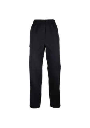 Peserico monili-chain elasticated-waistband trousers - Black