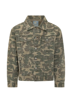 KidSuper camouflage button jacket - Green