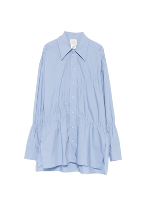 Alysi gathered poplin shirt - Blue