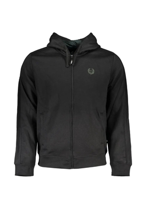 Gian Marco Venturi Vintage zip-up logo-print hoodie - Black