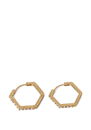 AllSaints embellished hoop earrings - Gold