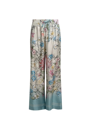 Elie Saab floral-print palazzo pants - Neutrals