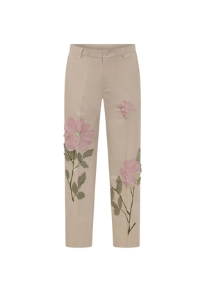 KidSuper floral trousers - Neutrals