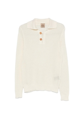 RAKKI Shelby button-placket polo shirt - Neutrals