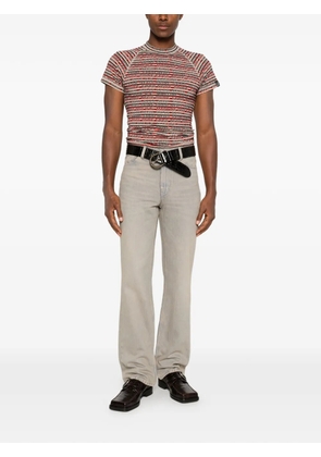 Martine Rose raglan-sleeve shrunken T-shirt - Red