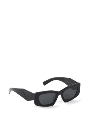 Prada Eyewear Sunglasses with triangle logo - Black