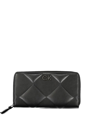 Calvin Klein quilted zip-around wallet - Black