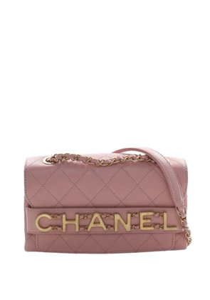CHANEL Pre-Owned 2019 Small Quilted Calfskin Enchained Flap crossbody bag - Pink