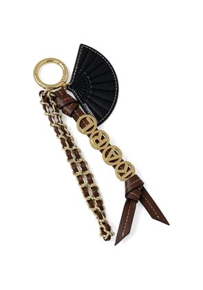Karl Lagerfeld K/Letters charm-detail keyring - Brown