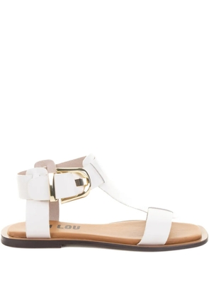 Bibi Lou Sunny buckle-fastening leather sandals - White