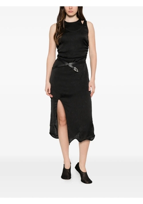 Won Hundred Bila ruched midi dress - Black