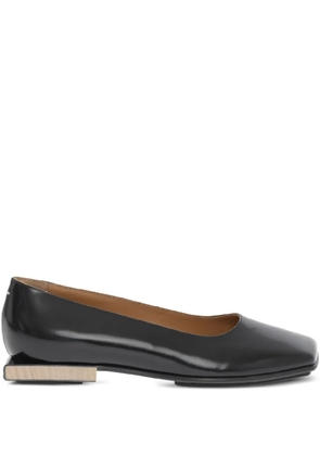 Maison Margiela patent-leather ballerina shoes - Black