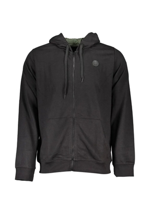 Gian Marco Venturi Vintage zip-up logo-patch hoodie - Black