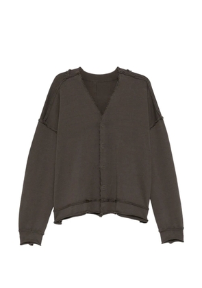 The Viridi-Anne raw-cut cardigan - Brown